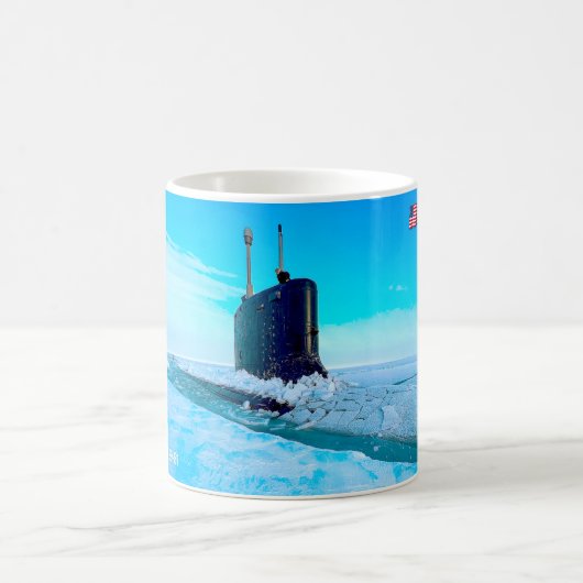 米国の高速攻撃潜水艦 – SSN-786 Mug コーヒーマグカップ (中央)