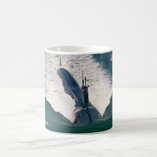 米国の高速攻撃潜水艦 – SSN-789 Mug コーヒーマグカップ (中央)