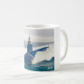 米国の高速攻撃潜水艦 – SSN-789 Mug コーヒーマグカップ (正面右)