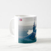 米国の高速攻撃潜水艦 – SSN-789 Mug コーヒーマグカップ (正面左)