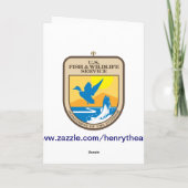 米国の魚と野生動物サービスの退職カード カード (裏面)