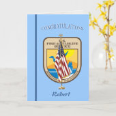 米国の魚と野生動物サービスの退職カード カード (黄色い花)