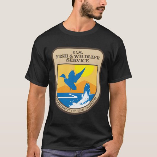 米国の魚と野生動物サービス Tシャツ (正面)