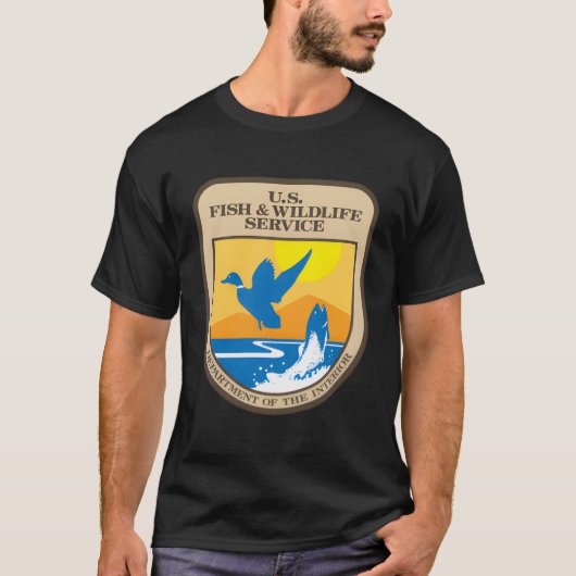 米国の魚と野生動物サービス Tシャツ (正面)