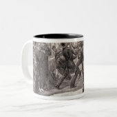 米国の黒人の洗礼 ツートーンマグカップ (正面左)