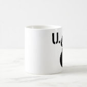 米国の「燃えるような爆弾」のロゴのコーヒー・マグ コーヒーマグカップ (中央)