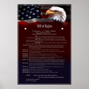 米国のBILL of Rights ポスター