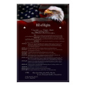 米国のBILL of Rights ポスター (正面)