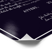 米国のBILL of Rights ポスター (コーナー)