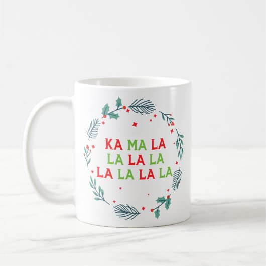 米国のKamala Harrisクリスマス副社長 コーヒーマグカップ (左)