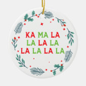 米国のKamala Harrisクリスマス副社長 セラミックオーナメント (正面)