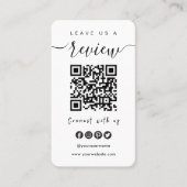 米国のQRコードに接続 |離れレビュースクリプト 名刺 (正面)