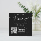 米国のQRコードに接続 |離れAレビューモダン 招待状 (スタンド正面)