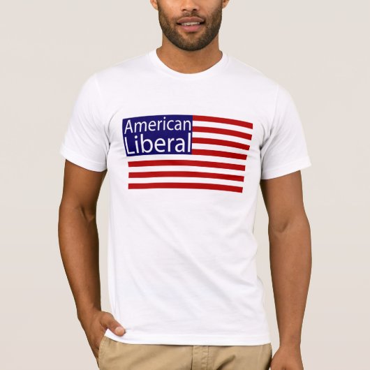 米国のTシャツでなされるアメリカの自由主義者 Tシャツ (正面)