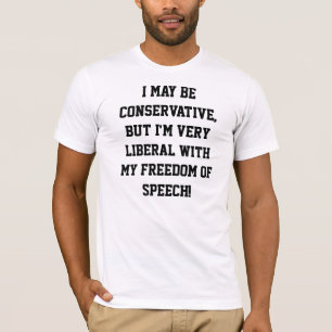 米国のTシャツD0004でなされる言論の自由メンズ Tシャツ