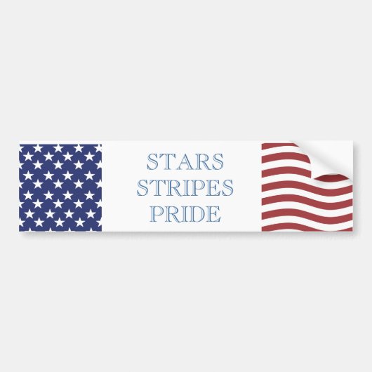 米国はバンパーステッカーを自漫します バンパーステッカー (正面)