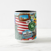 米国はパターンステッカー移動します マグカップ (中央)