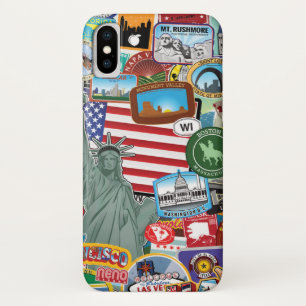 米国はパターンステッカー移動します iPhone X ケース