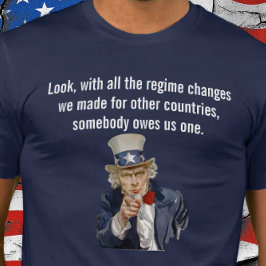 米国はレジームチェンジを要求されている Tシャツ