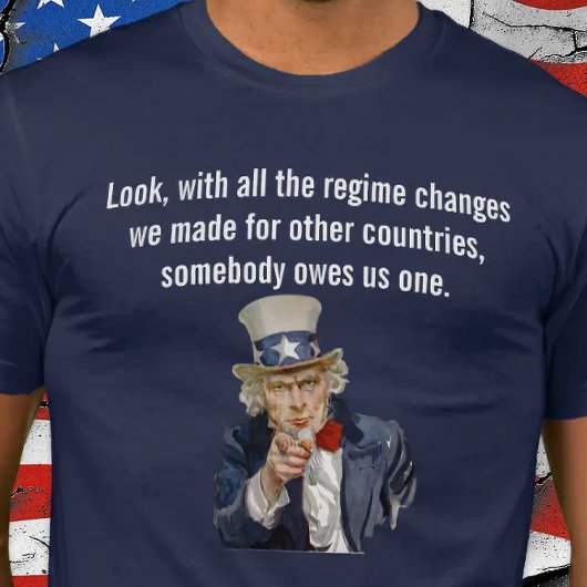 米国はレジームチェンジを要求されている Tシャツ