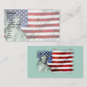 米国は及び自由印を付けます 名刺 (正面/裏面)