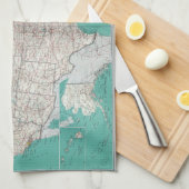 米国は地図を描きます キッチンタオル (四つ折り)