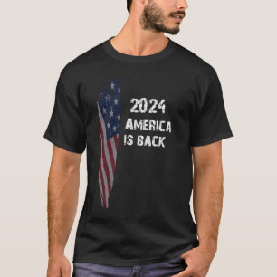 米国は帰った 2024フラグ Tシャツ