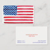 米国は愛国心が強いアメリカの兵士の軍隊に印を付けます 名刺 (正面/裏面)