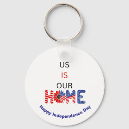 「米国は我が国である」愛国的カスタム キーホルダー