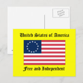 米国は独立者放し、 ポストカード (正面/裏面)