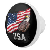 米国は白頭鷲と7月第4印を付けます セラミックノブ (右)