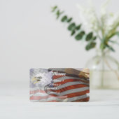 米国は白頭鷲の鳥の愛国者の名刺に印を付けます 名刺 (スタンド正面)