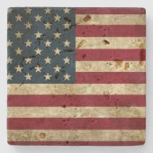 米国は石造りのコースターに印を付けます! ストーンコースター (正面)