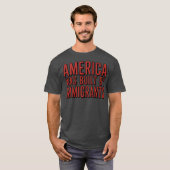 米国は移民によって建てられた Tシャツ (正面フル)
