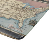 米国は航空速達によって船のSkyway地図を描きます カッティングボード (角)