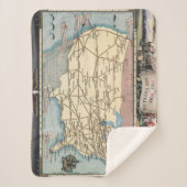 米国は航空速達によって船のSkyway地図を描きます シェルパブランケット (正面)