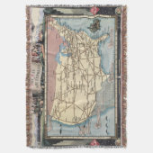 米国は航空速達によって船のSkyway地図を描きます スローブランケット (正面縦)