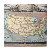 米国は航空速達によって船のSkyway地図を描きます タイル (正面)