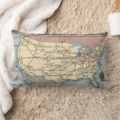 米国は航空速達によって船のSkyway地図を描きます ランバークッション (ブランケット)