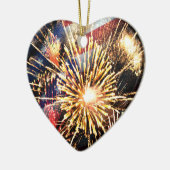 米国は花火印を付け、 セラミックオーナメント (左)