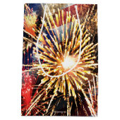 米国は花火印を付け、 ミディアムペーパーバッグ (裏面)