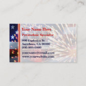 米国は花火印を付け、 名刺 (正面)