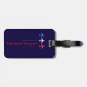 米国は飛行機で旅行する ラゲッジタグ (裏面横)