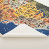 米国は-休暇地図を描き、遊びます シェルパブランケット (3/4)