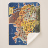 米国は-休暇地図を描き、遊びます シェルパブランケット (正面)