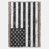 米国は、白黒印を付けます スローブランケット (正面縦)