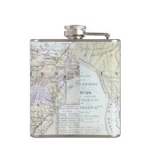 米国は、c1812地図を描きます フラスク (裏面)