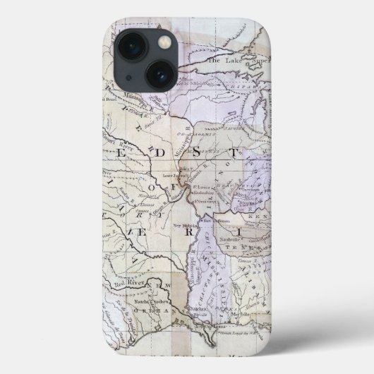 米国は、c1812地図を描きます Case-Mate iPhoneケース (裏面)