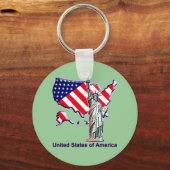 米国へようこそ キーホルダー (正面)