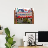 米国へようこそ ポスター (ホームオフィス)